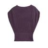 Fashion Style 2024 Autumn New Women's Thick Needle Knitting Wide round Neck Sleeveless Casual Comfortable Top 5536100