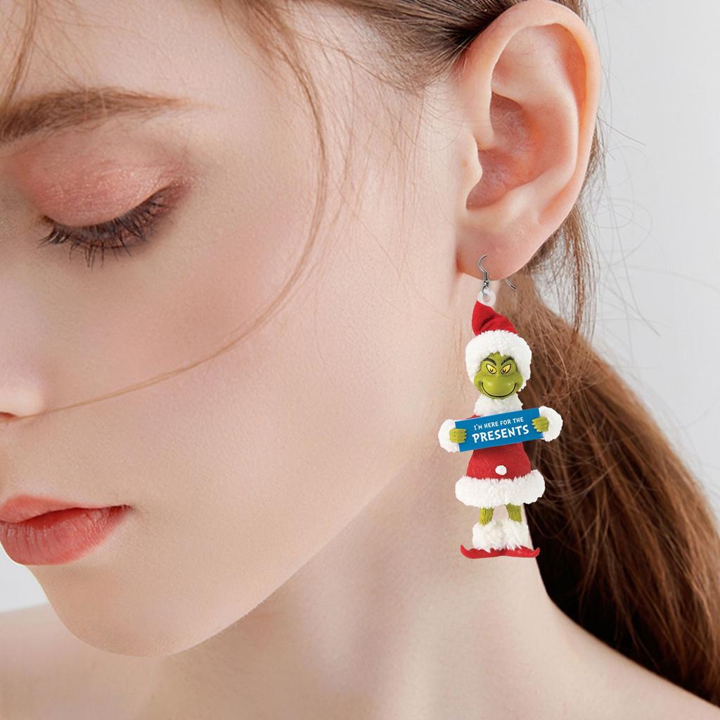 1 Paar niedliche Cartoon-Grinsen-Ohrringe, Geschenk für Frauen, Mädchen, Geburtstag/Valentinstag/Jahrestag