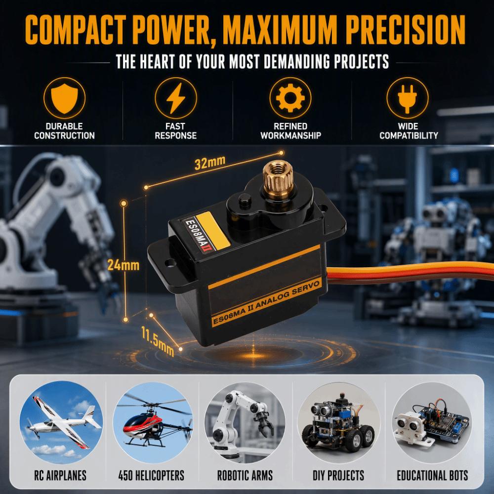 1.8 Kg Torque Micro Servo Set 12g Weight High Speed Servo Durable Servo Gear Set For STEM Projects
