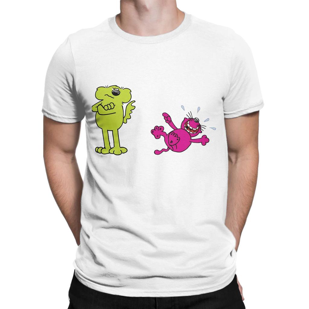 Roobarb and cCustard Dog and from Childrens TV Essential Funny 100 Cotton TShirt Roobarb and cCustard Tees Tops For Unisex