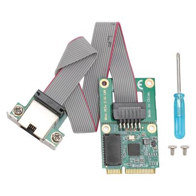 Mini PCIE Network Card High Speed Stable 2.5G Wireless RJ45 Ethernet Adapter for Desktop Server