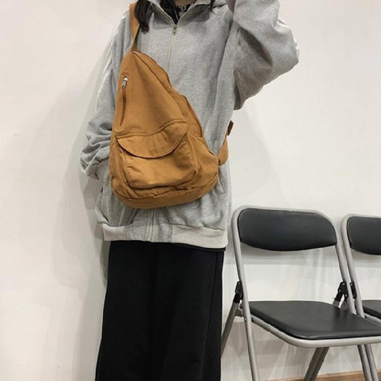 Chest Bag for Teen Canvas Fanny Pack Sports Bag Versatile Travel Bag Belt Bags