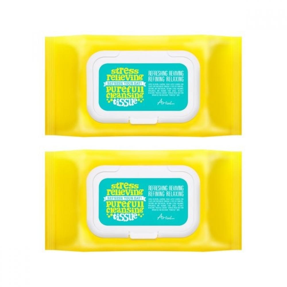 Stress Relief Pure Full Cleansing Tissue  80 Sheets  Pack Of 2