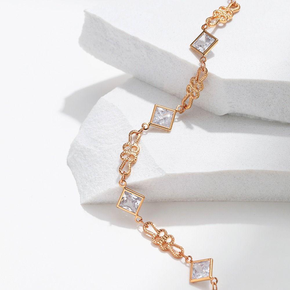 Handmade Luxury Geometry Bangle Jewelry Cubic Cuff Bracelet  Wedding Party Gift