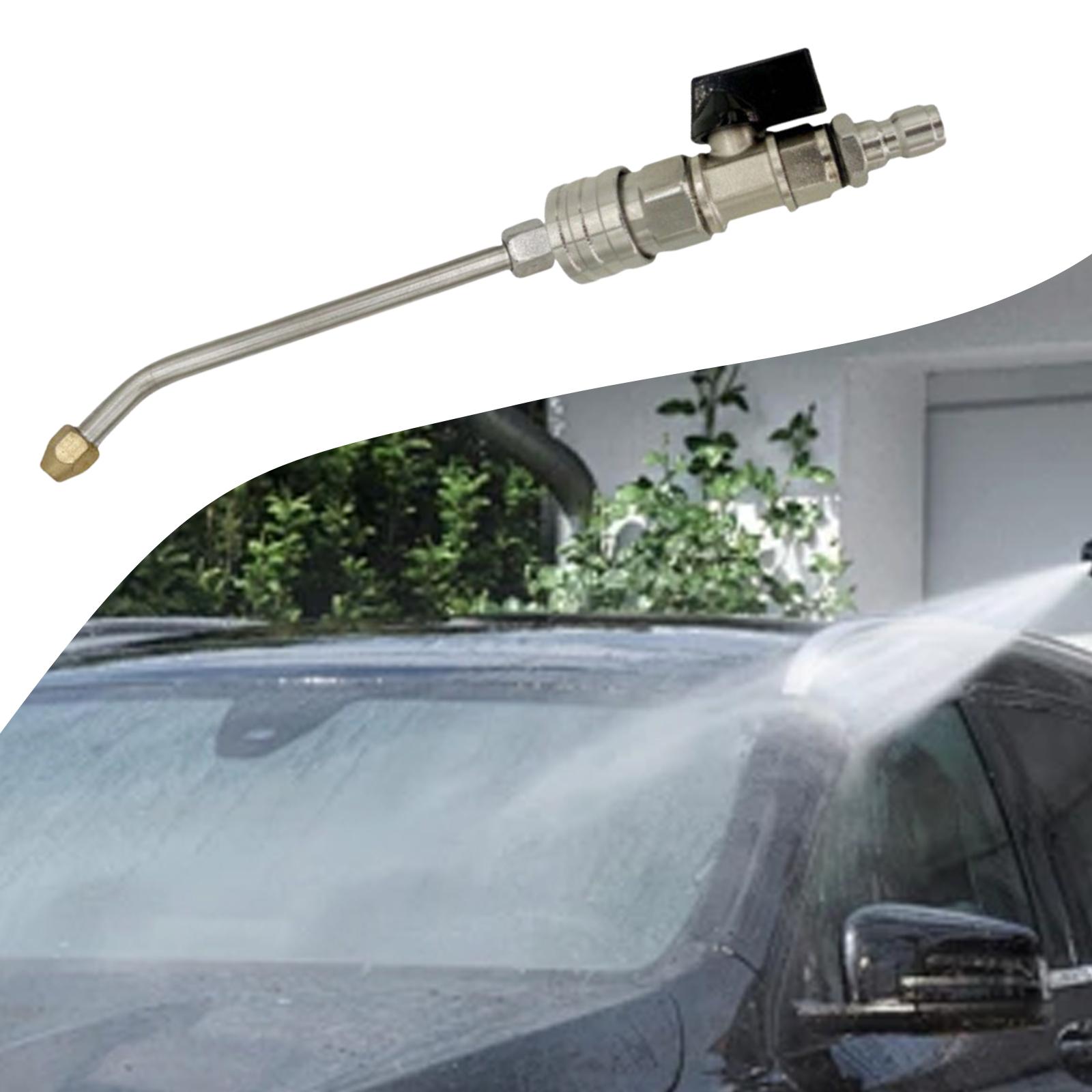 

High Pressure Washer Accessory 1/4 Valve Rod Extension Wand Easy Install Hose Adapter for Pressure Washing Machine