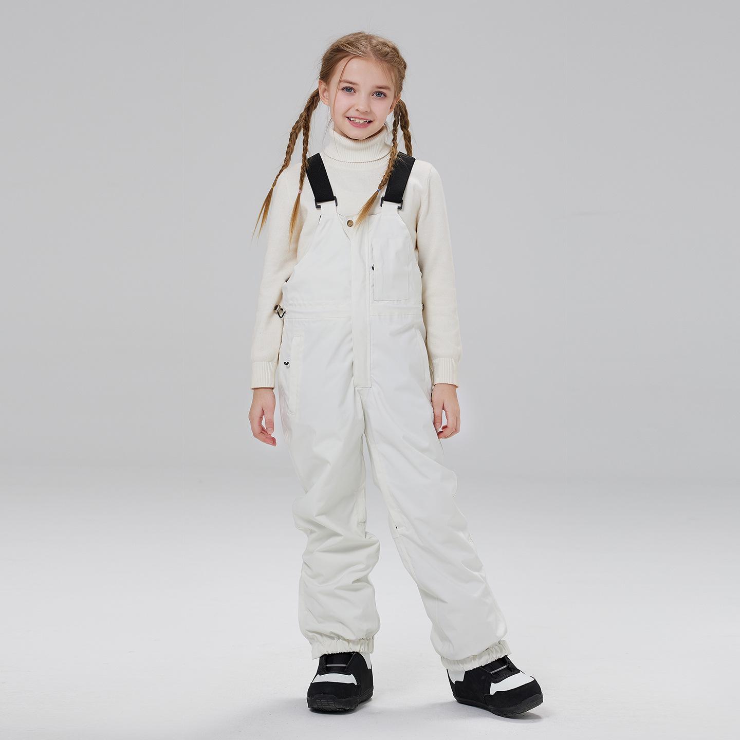 Kids  Ski & Snowboard Overalls: Windproof, Warm, Thickened Pants for Boys & Girls 130