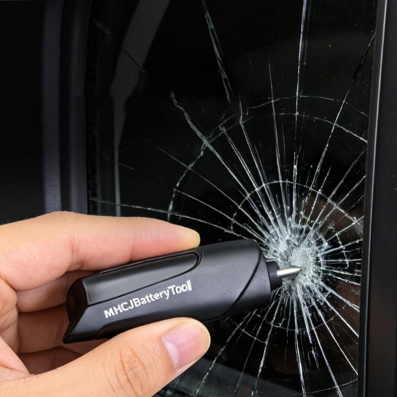 Car Window Breaker, Keychain, Seat Belt Cutter, 3-In-1 Glass Breaker And Seat Belt Cutter, Car Emergency Escape Tools