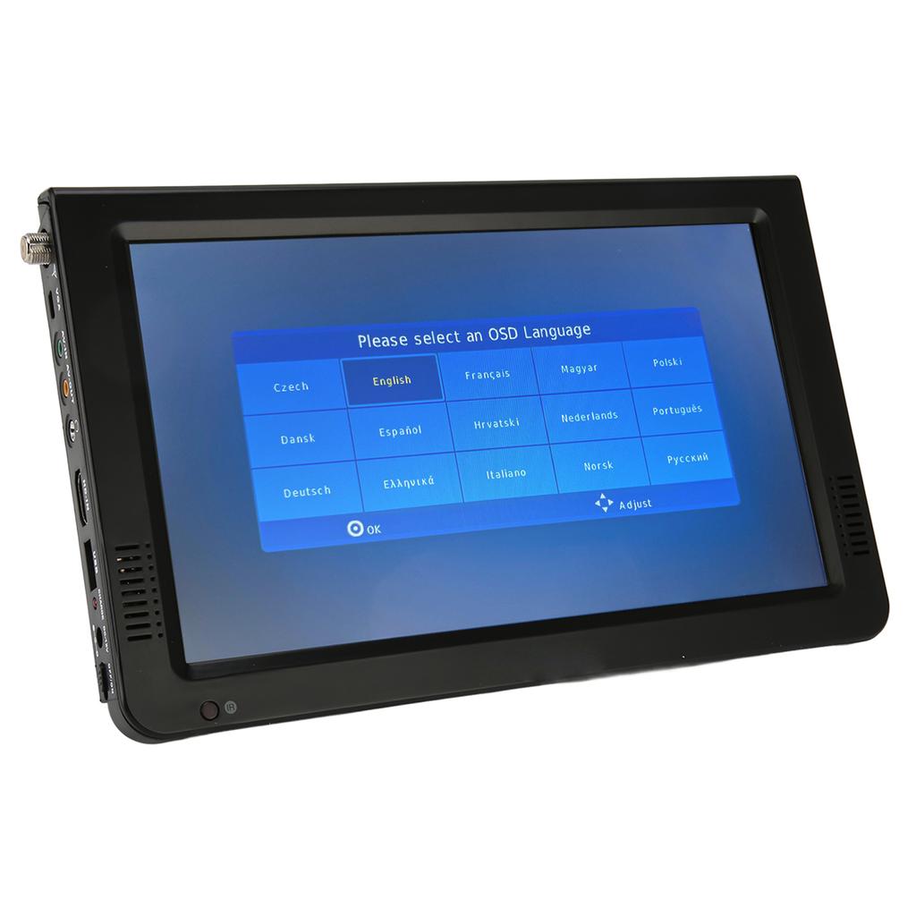 Televizor LED portabil de 10 inch, 1080P, ATSC, interfață multimedia HD de înaltă sensibilitate, televizor digital mic pentru
