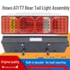 Suitable Rear Tail Light Assembly for Sinotruk Howo A7/T7/T7H & Shacman C7H, Waterproof Brake Light/Combination Light.