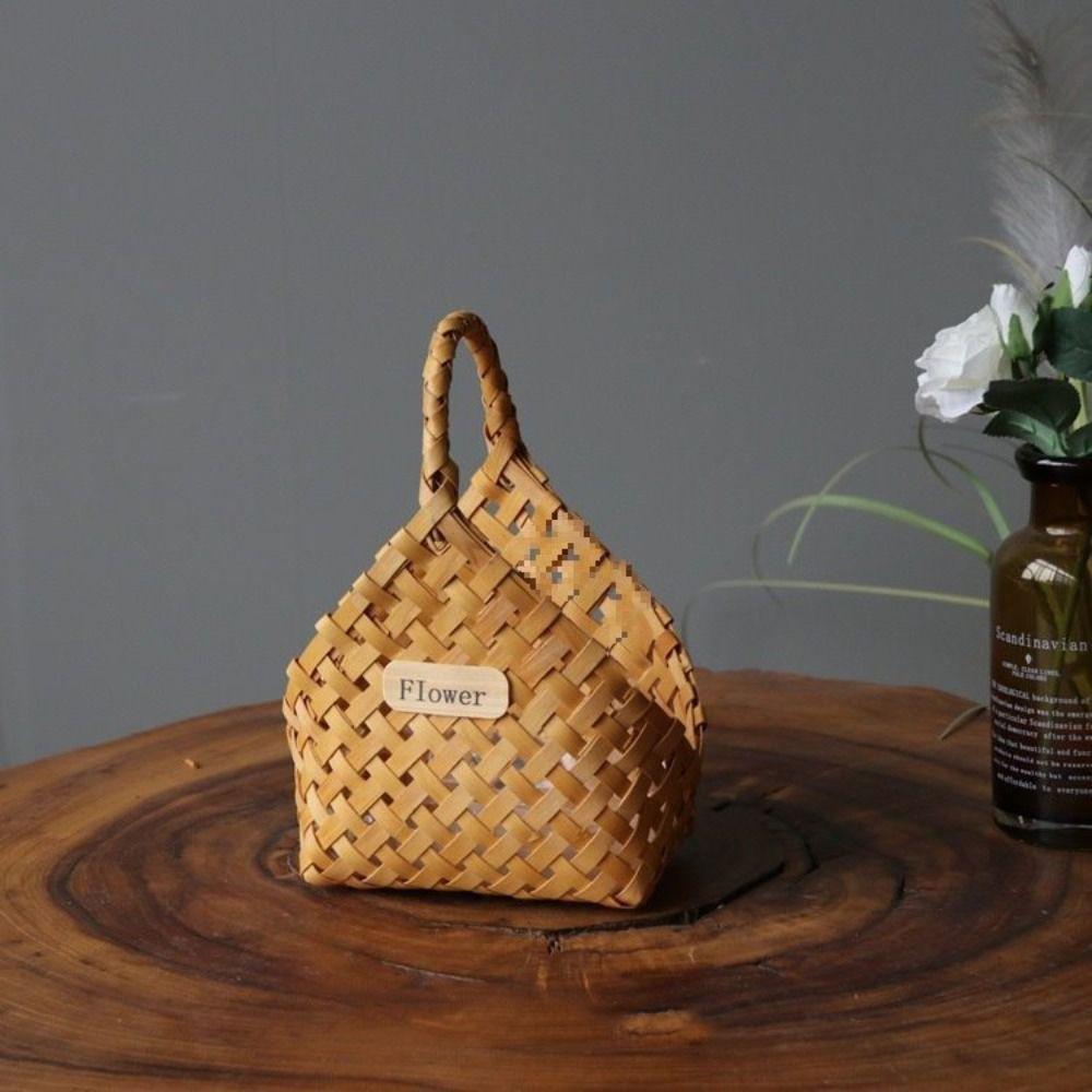 Handmade Storage Basket Wall Mounted Gift Packaging Box Multi-functional Flower Basket  Food