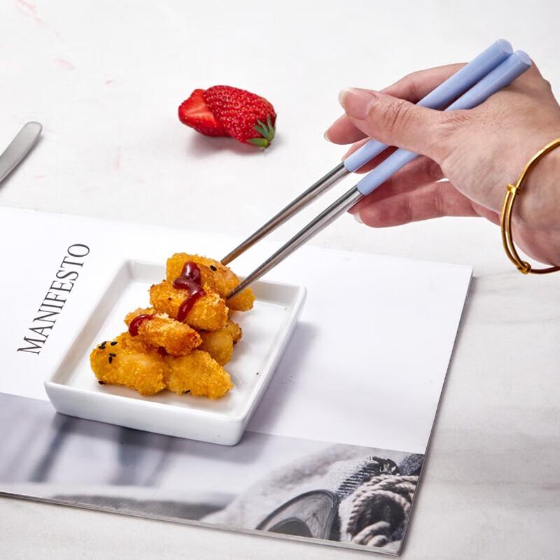 Набор ложек и палочек для еды Yibai Macaron из нержавеющей стали