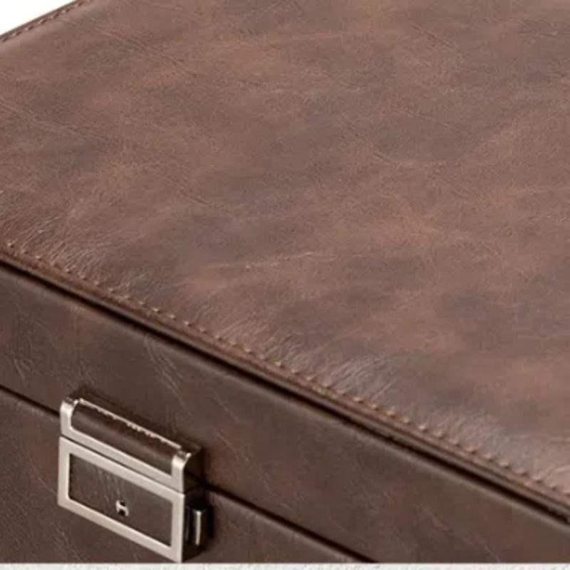 New Watch Winders for Mechanical Watches Automatic Rotator Holder Double Layer Black Cabinet Storage Box Display Box Quiet