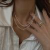 Japanese and Korean High-end Temperament Sparkling Gypsy Star Chain Stacking Necklace Exquisite Simple Versatile Collarbone Necklace Decoration