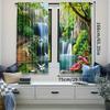 Panoramic Waterfall Forest Curtains Living Room Bedroom Bay Window Natural Decor Waterproof Made Of Polyester Machine Washable Sitting