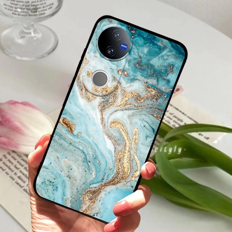 Für Vivo V50 Weiche Hülle V 50 5G Silikon TPU Handyhülle Hüllen Für VIVO V50 V2427 Schutz Stoßfänger Fundas Capas Luxus Cartoon