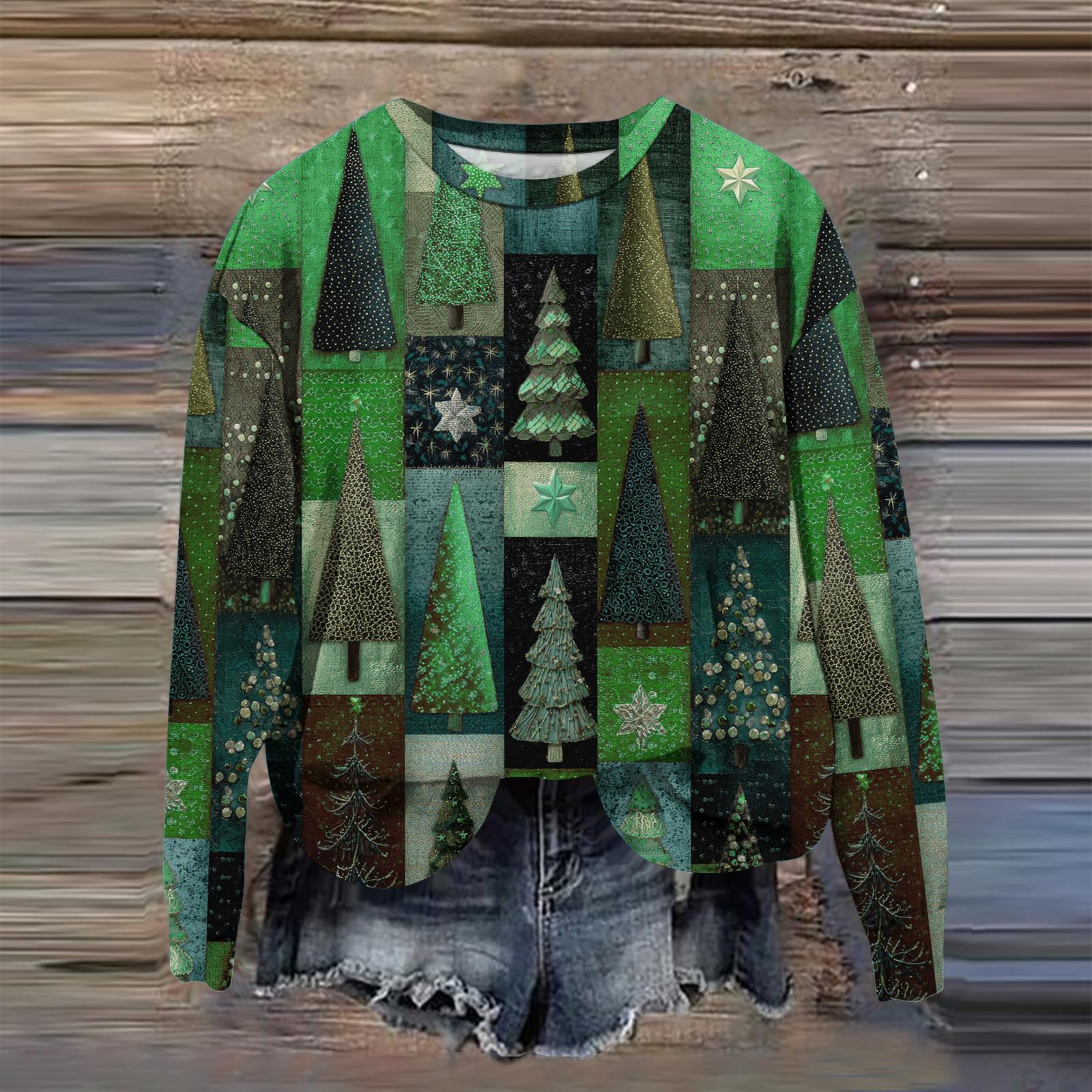 

Женская мода с принтом, длинный рукав, свободный круглый вырез, свитшот, осень S