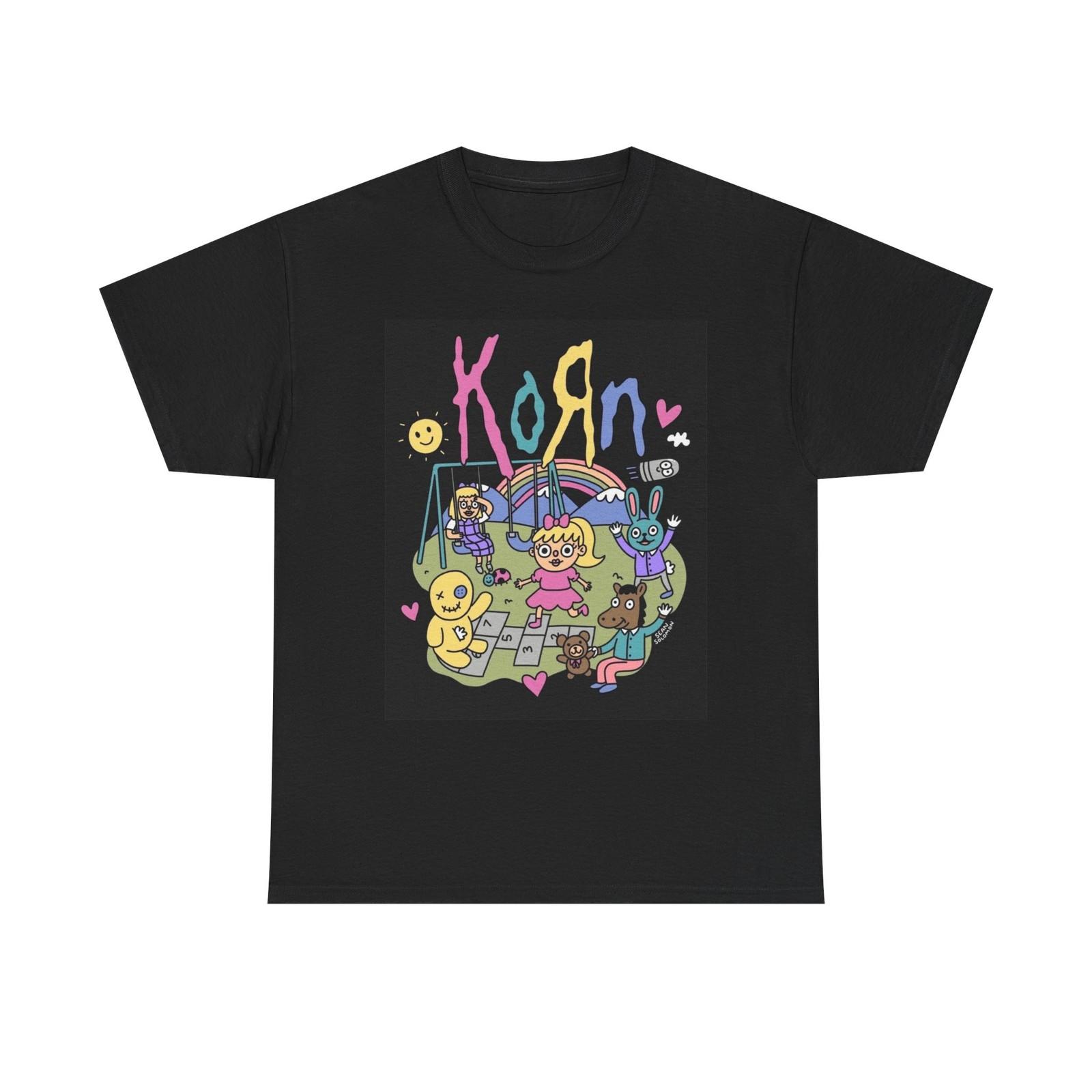 Korn Graphic T Shirt Retro Merch 90s Heavy Cotton Tee XXXXL