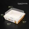 Rousong Xiaobei Pastry Box: Oil-Proof Takeout Container for Desserts, Snow Mei Niang, Puffs, and Cake Rolls.