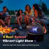 DOSS Extreme Boom Pro Bluetooth 30 Hours of 60W Loud Light Show IPX6 Enhanced Passive Shoulder Strap Perfect for and Travel Speaker, Wireless,