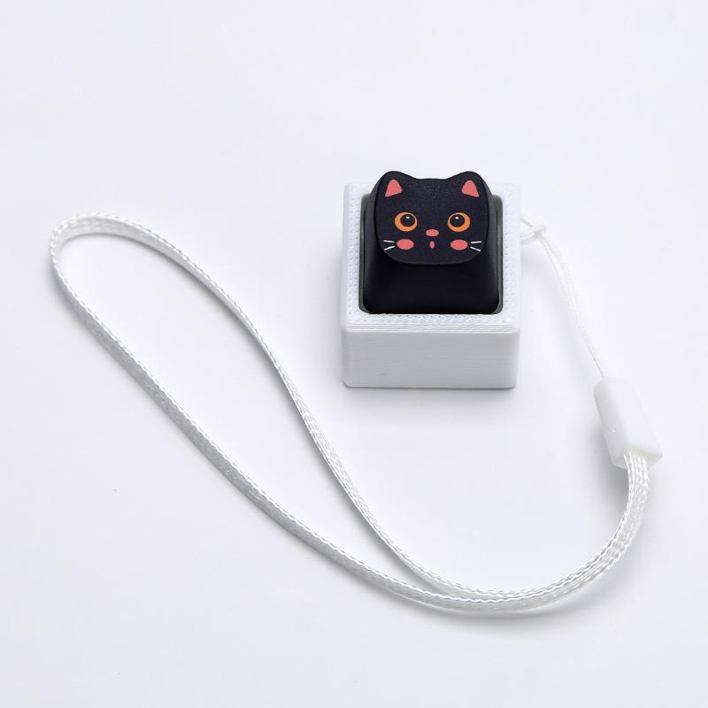 Cute Pressable Cartoon Animal Keycap Fidget Keychain Mini Stress Relief Toy for Kids Party Bag Filler