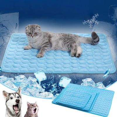 Dog Cooling Mat Summer Pad Mat For Dogs Cat Ice Silk Blanket Sofa Breathable Pet Dog Bed Summer Washable For Small Large Dog Cat