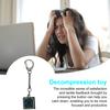 1/10Pcs Keyboard Clicker Stress Relief Toy Anxiety Relief Focus Keychain Pendant Small Portable Lightweight Fidget Toy