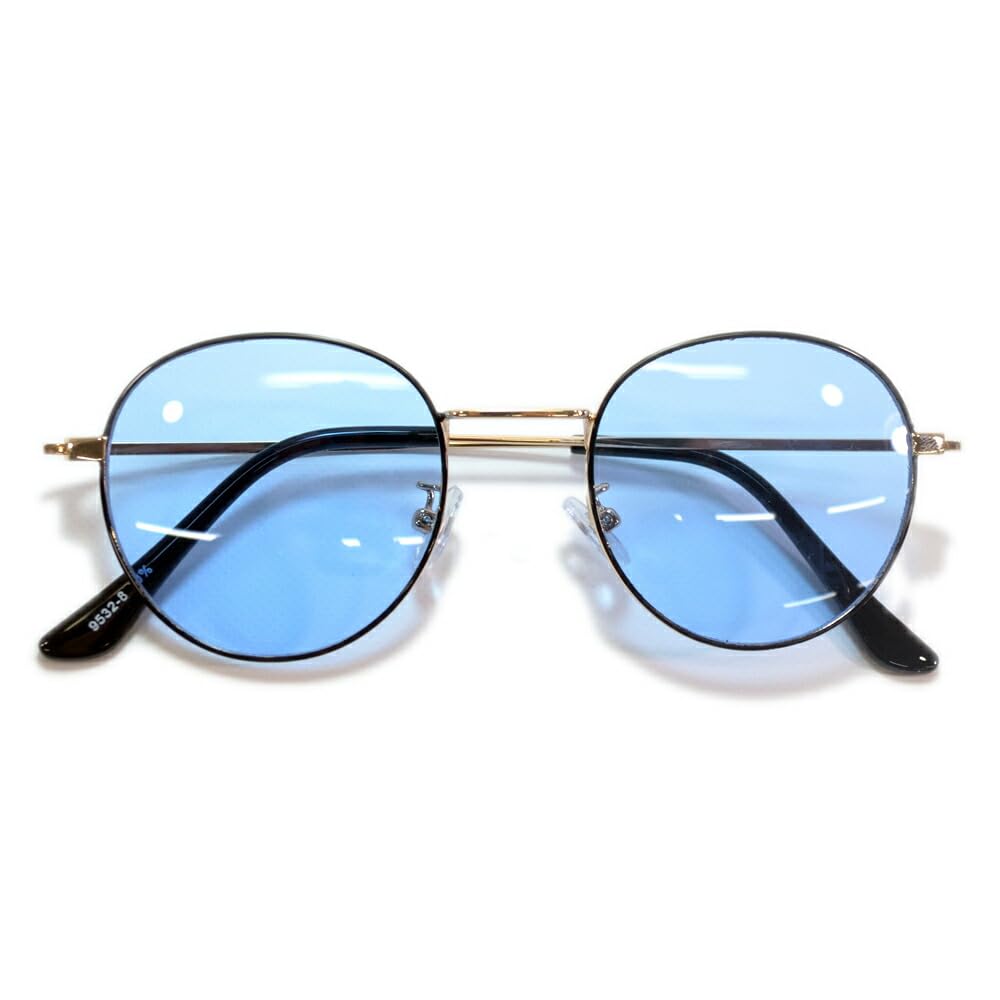MERRY PLEASURE Sunglasses for Men and Round Boston Thin Narrow Light Colored Lenses Women, Glasses, Style, Frame, Rim, Tinted,