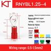 Kaisheng ROHS Copper Nylon Round OT Terminal Wire Lug RNYB1.25-3-3.5-4-5-6-8-10