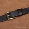 3.8Cm Wide Fashion Trend First Layer Pure Cowhide Belt Men'S Genuine Leather Copper Buckle Smooth Belt