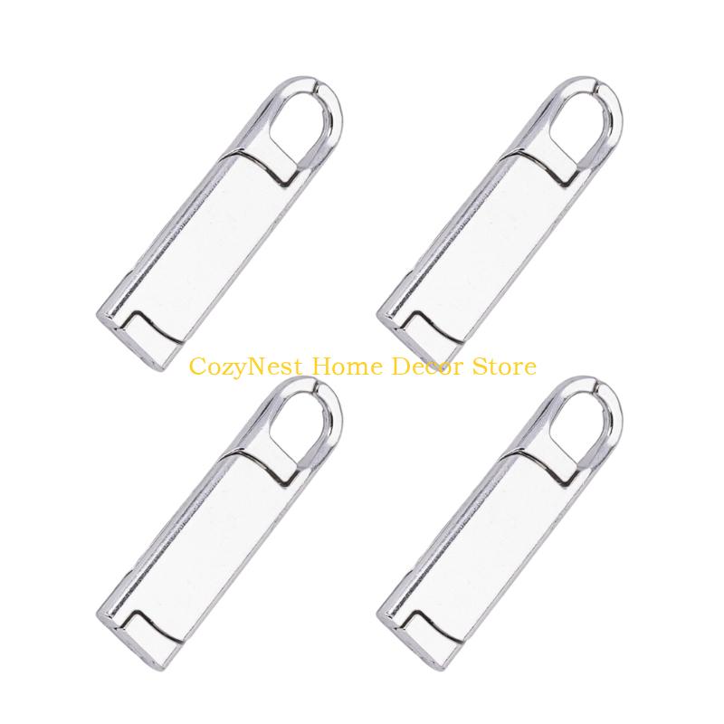 92MF 4Pcs Zippers Puller Replacements Detachable Zippers Puller Sliders for Clothing