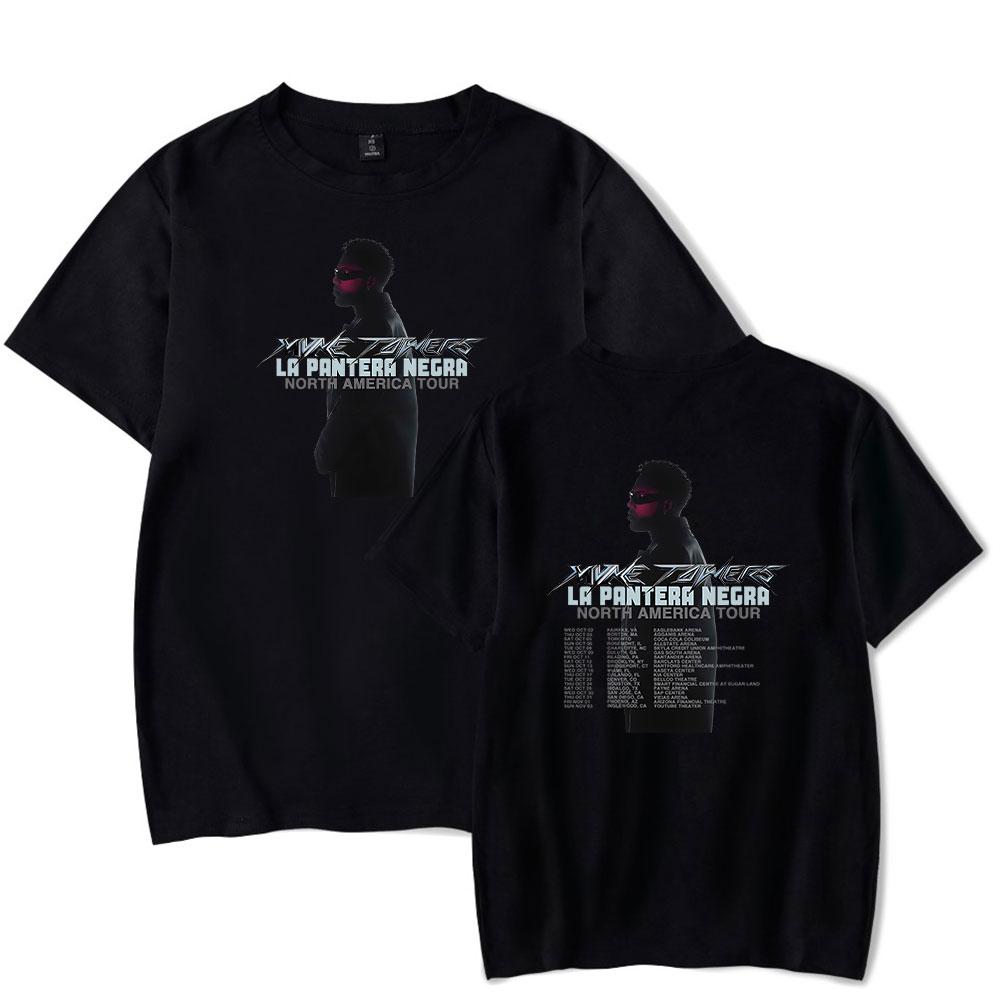 

Myke Towers 2024 Tour Short Sleeve Tee Women Unisex Crewneck Fashion Tshirt Unisex Tops S