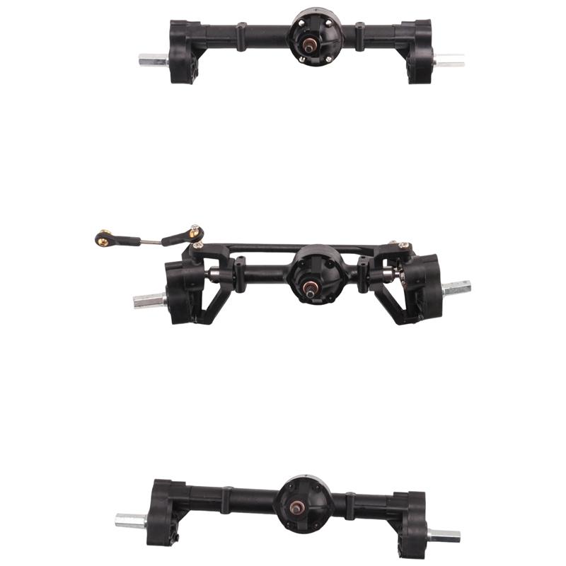 Practical 3Pcs Front Middle Rear Portal Axle Set for WPL B16 B36 6X6 6WD 1/16 RC Car Upgrade Parts Accessories
