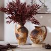 Retro Zen Coarse Pottery Vase: Living Room Tabletop or Foyer Flower Decoration