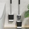 Wall Mounted Toilet Brush With Detachable Holder No Dead Corners Long Handle Plastic Toilet Cleaning Brush Bathroom Accessories
