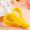 Baby Teether Silicon Tooth Gum Banana Training Toothbrush Teething Toy Soft Molar Rod Dental Glue For Baby Infant Toddler Kids