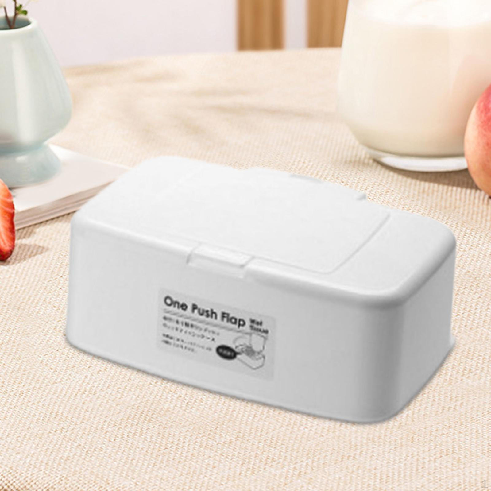 

Коробка для влажных салфеток, диспенсер для бумаги, многофункциональный портативный прочный органайзер для макияжа, держатель для салфеток 17x10.5x6.1cm