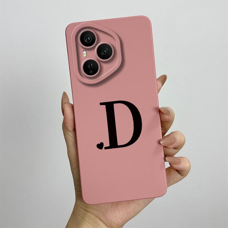 Case For Honor 400 Pro Luxury Letters Soft Phone Back Cover For Honor400 Pro 5G Full Protection Liquid Silicone Shockproof Funda
