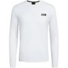 EA7 FW24 Round Neck Long Sleeve Stretch T-Shirt Men Tops White 7M000008-AF10170-U0002