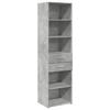 VidaXL Highboard Concrete Grey 50x42.5x185 Cm Engineered Wood, Sideboard, Cupboard, Side Cabinet, Cabinet, Cabinet of 3281458