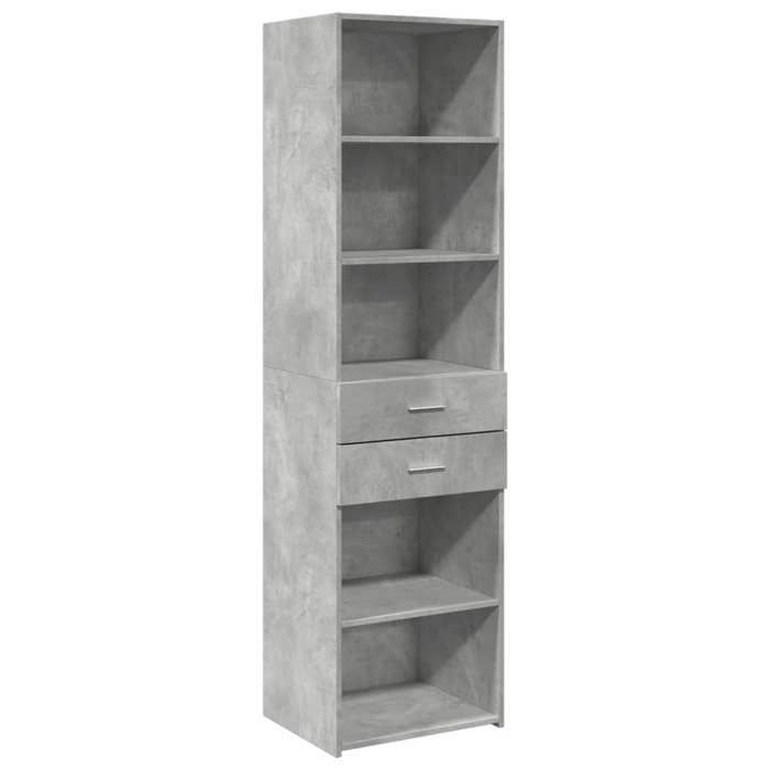 VidaXL Highboard Concrete Grey 50x42.5x185 Cm Engineered Wood, Sideboard, Cupboard, Side Cabinet, Cabinet, Cabinet of 3281458