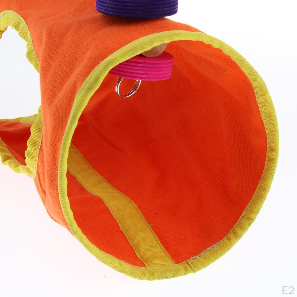 Parrot Toy Accessories Macaw Parakeet Hammock Tunnel Bed