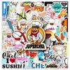 50 Chef Profession Graffiti Stickers Personalized Creative English Decorative Water Cup Suitcase Skateboard Stickers