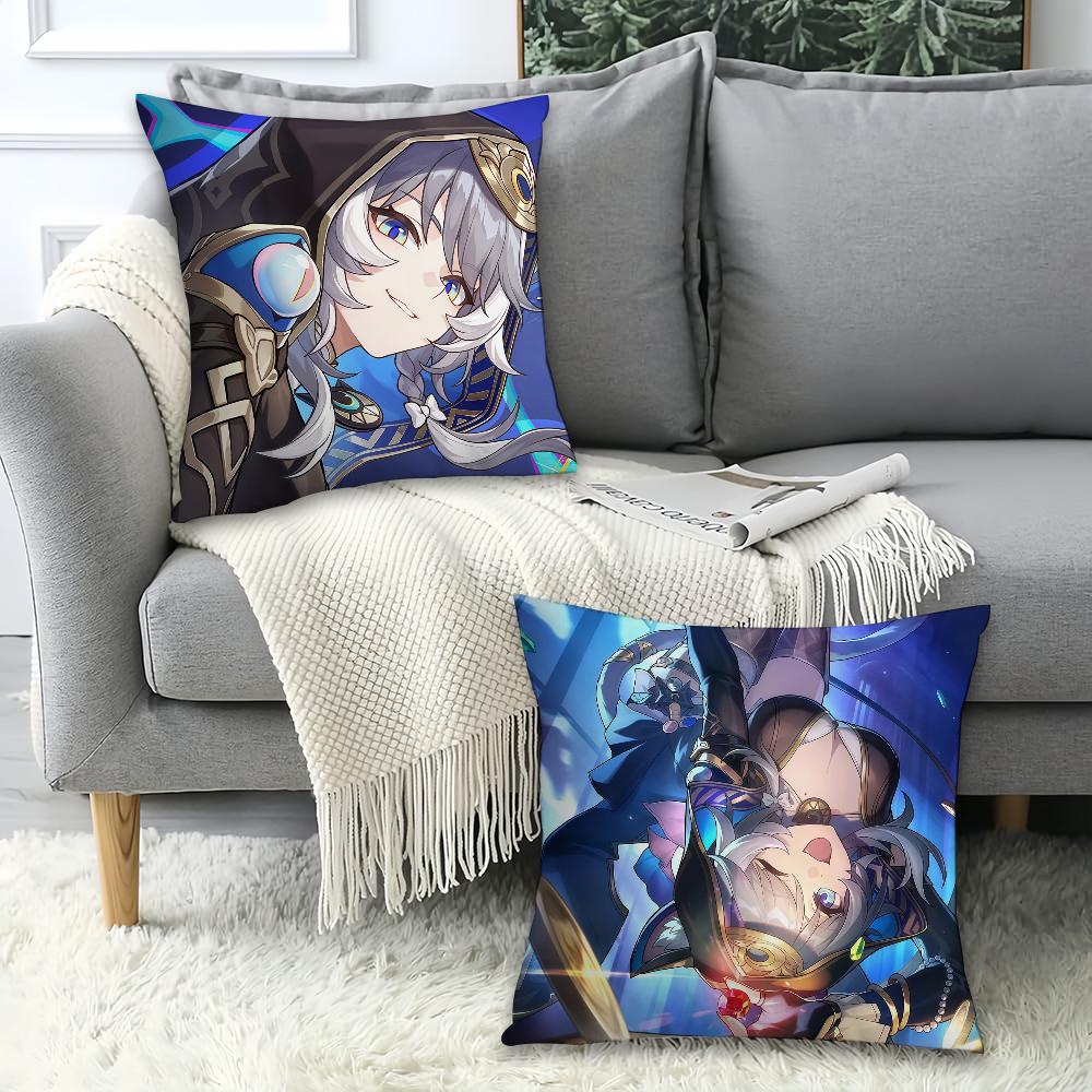 Game Honkai Star Rail Cipher Pillow Case Office Cushions Suitable For Sofa Car Bedroom Decorative Cushion Cover