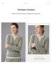 2025 Winter Women's Faux Two-Piece Cashmere Half-Open Neck Slimming Pullover Sweater