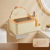 Tissue Box Wall-mounted Toilet Tissue Box Without Perforation Kitchen and Living Room Tissue Storage Box