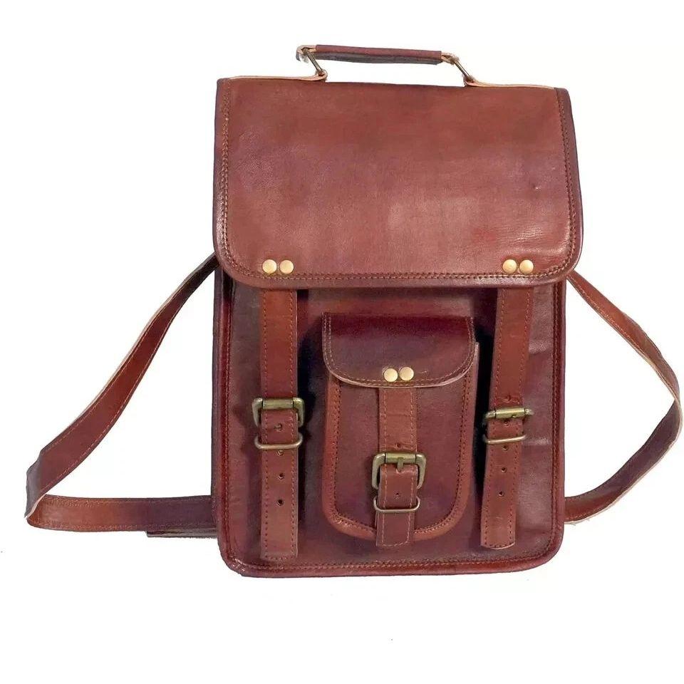 Men's Vintage New Leather Satchel Messenger Shoulder Cross Body Bag