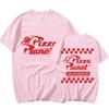 Pizza Planet Print Graphic T Shirt Summer Unisex Fashion Oversized T-shirt Unisex 100% Cotton Short Sleeve T Shirts Tops Streetwear
