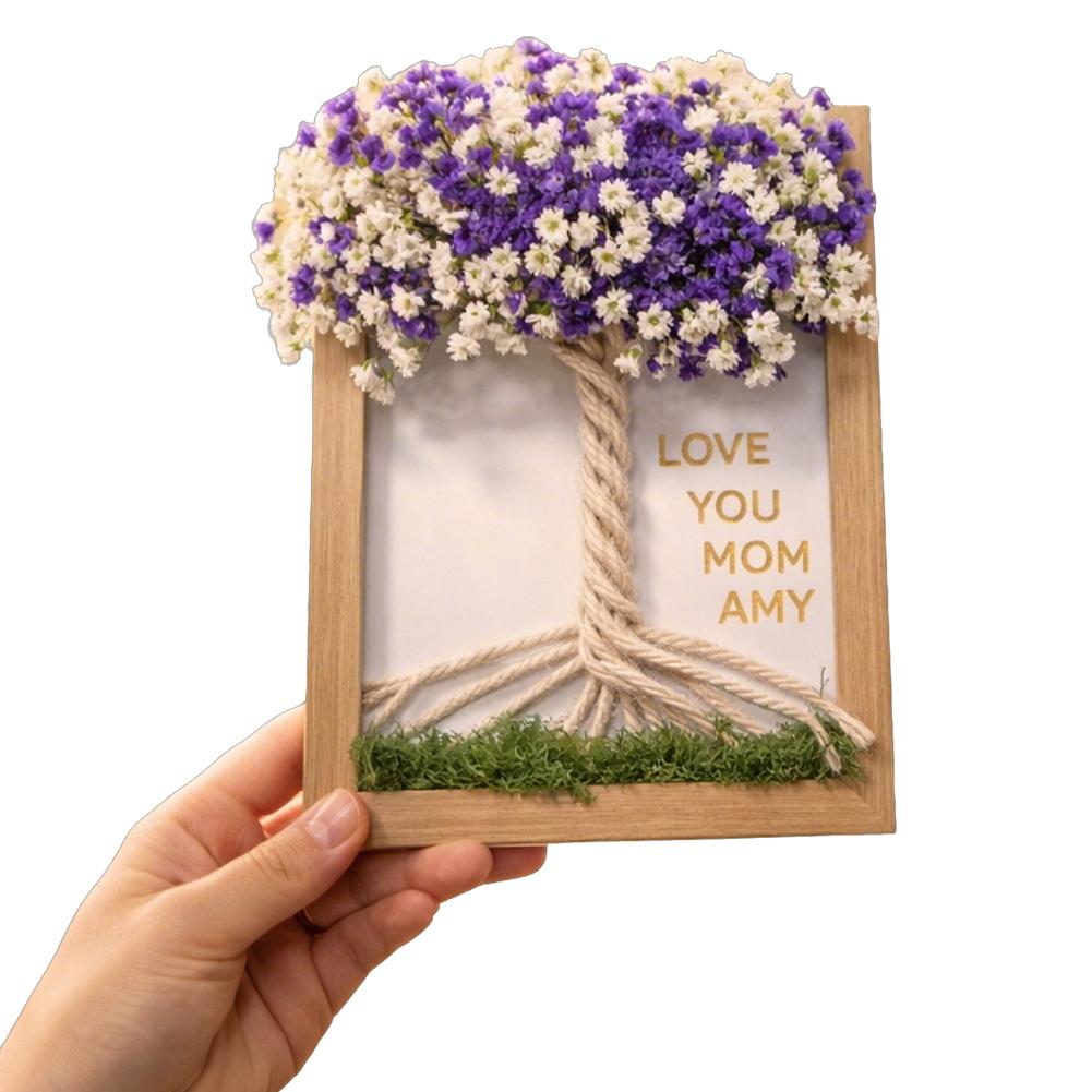 

DIY Three-dimensional Photo Frame Dried Flower Stickers Ornament Material Package Handmade Activities Creative Mother s Day Gift