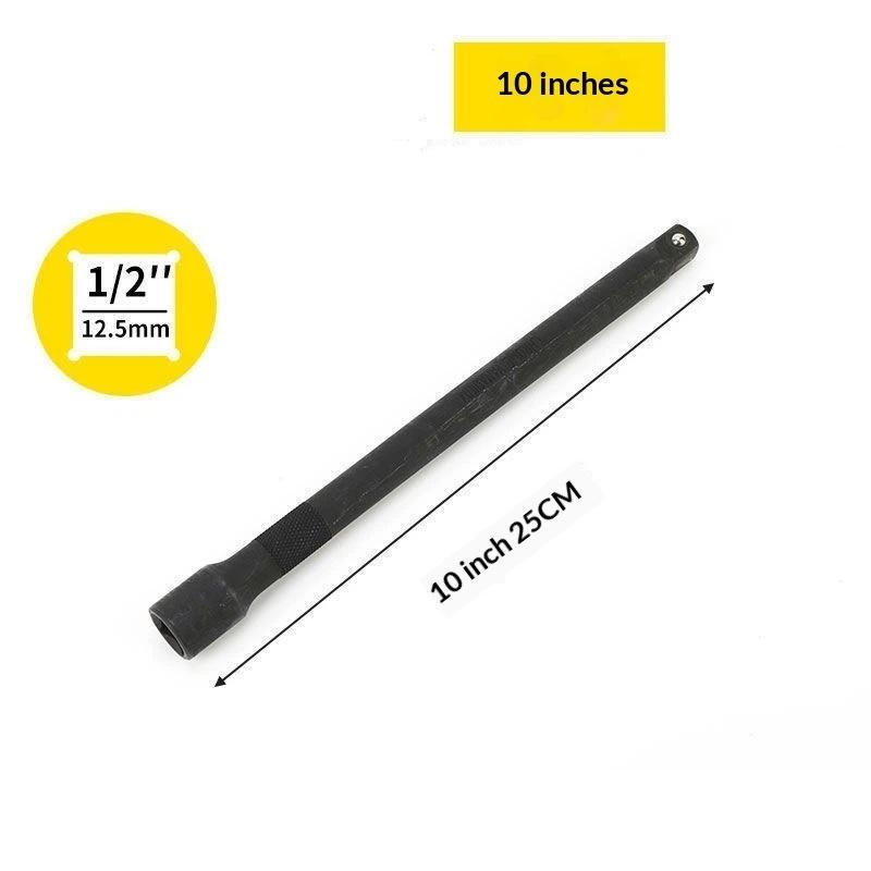 1Pcs 75/125/250Mm 1/2" Drive Impact Extension Bar Pneumatic Sleeve Extension Rod Electric Wrench Socket Tools