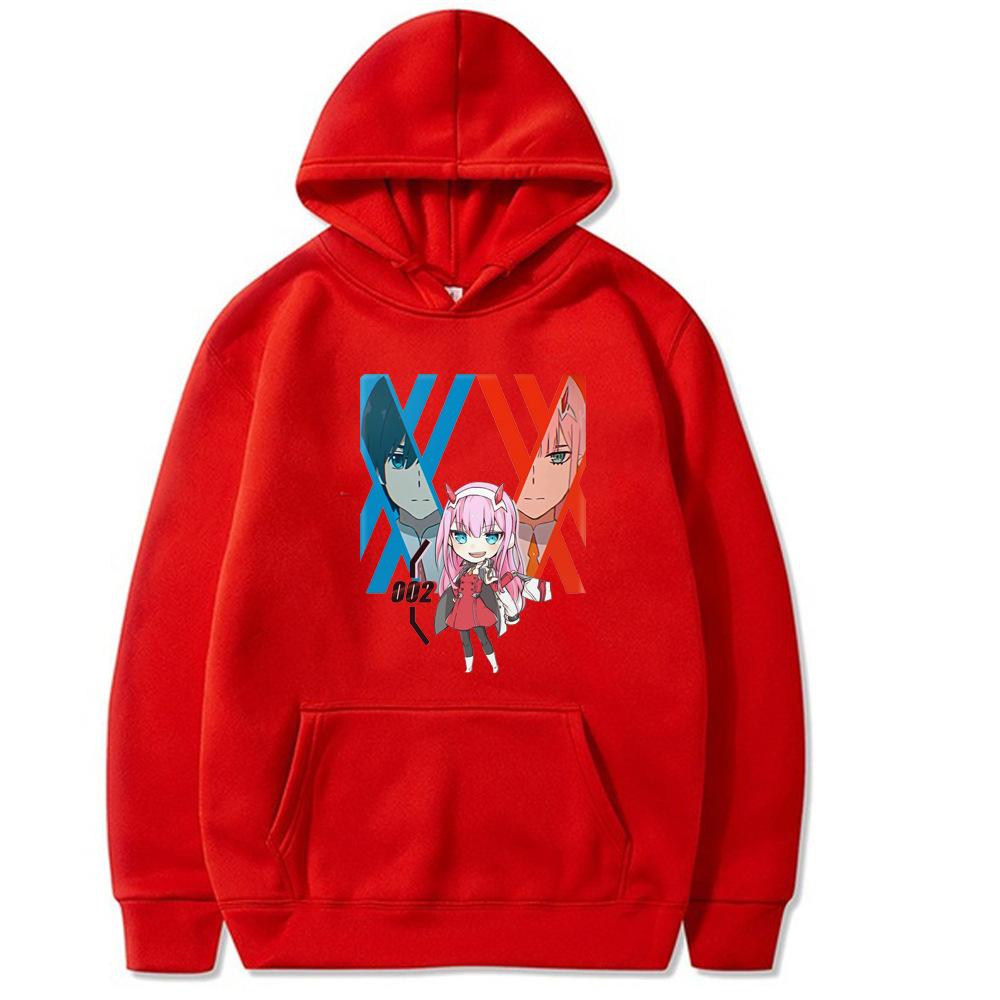 

Japanese Anime Darling in The Franxx Zero Two Hoodies Women Men Long Sleeve Sweatshirts Unisex Cool Streetwear Clothing 3XL